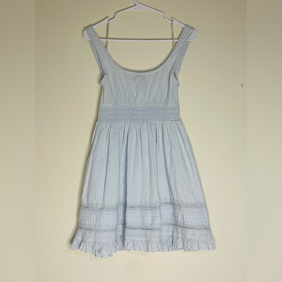 URBAN OUTFITTERS— Angelina Lace-Inset Mini Dress - Picture 7 of 11